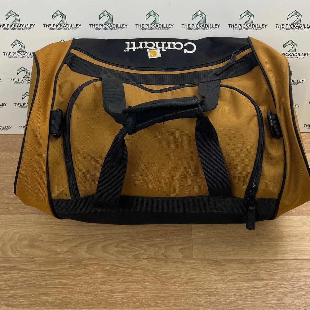 Carhartt Legacy Gear Bag Brown Black Utility Travel Duffel Work Bag 20 Inch